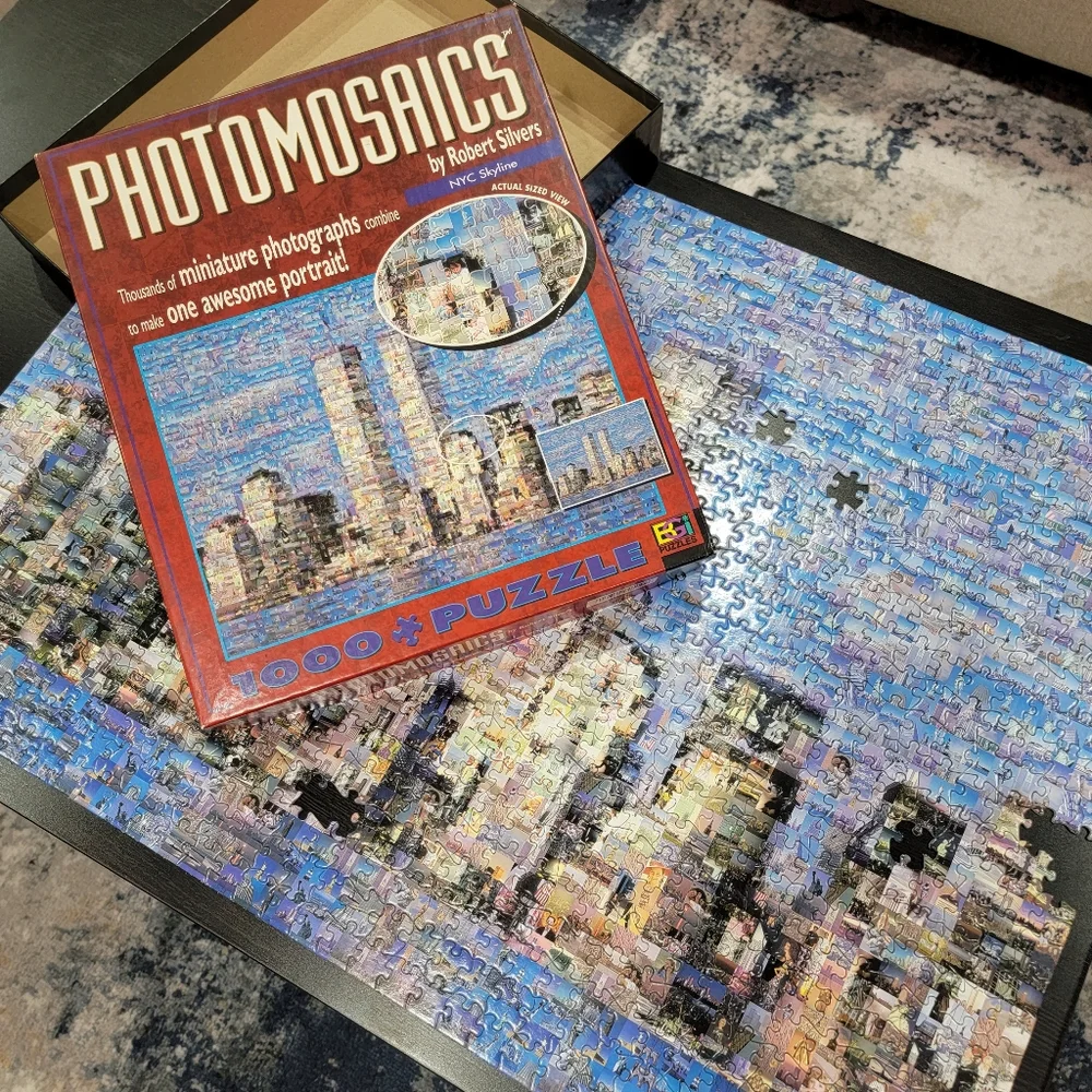 Buffalo Photomosaic NYC Skyline 1000 Piece Puzzle